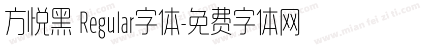 方悦黑 Regular字体字体转换